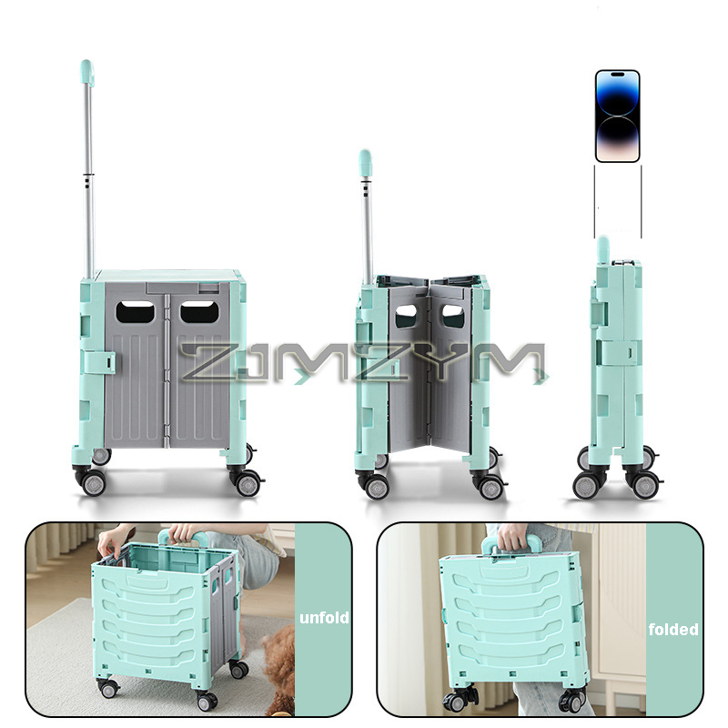 5S Quick Folding Shopping Trol - Pull Cart Fold ulasan dan harga