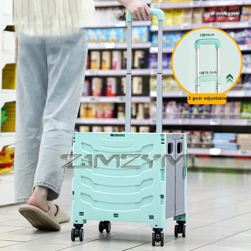5S Quick Folding Shopping Trol - Pull Cart Fold ulasan dan harga