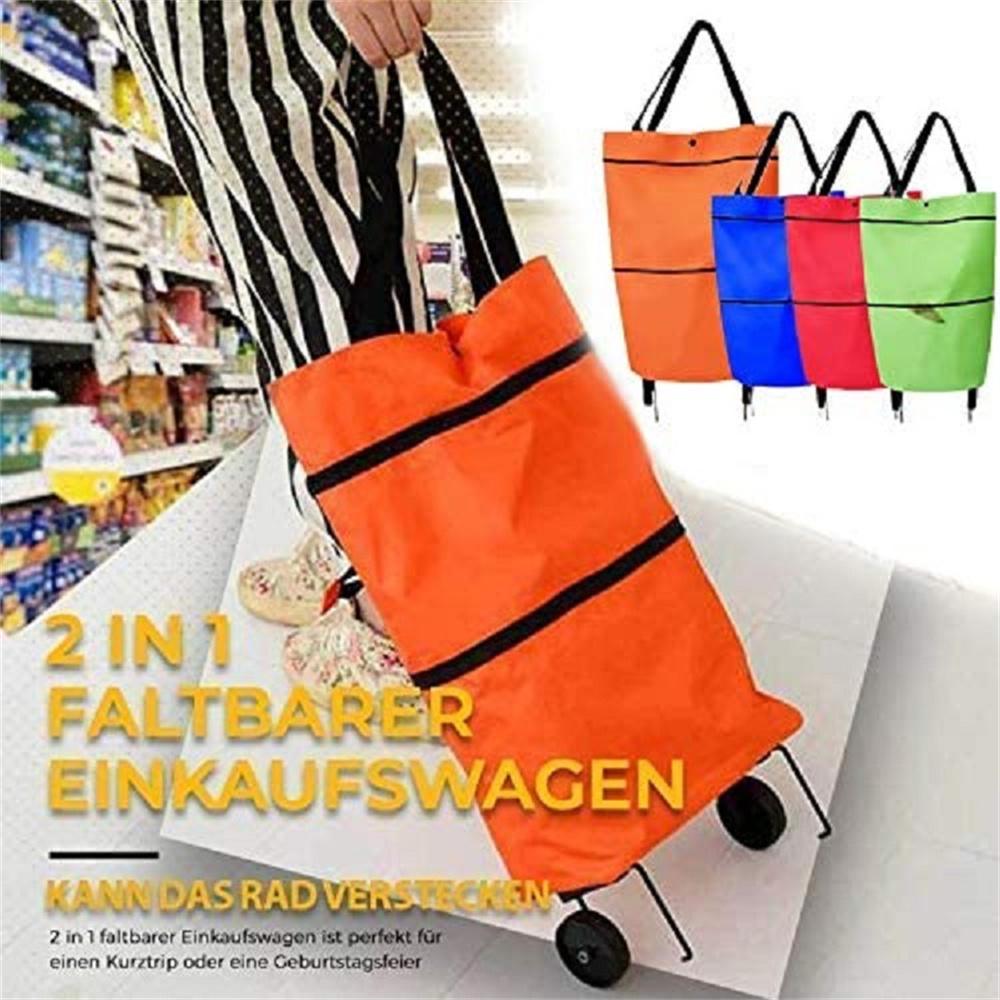 Small Pull Cart Portable Shopp - Pull Cart Fold ulasan dan harga