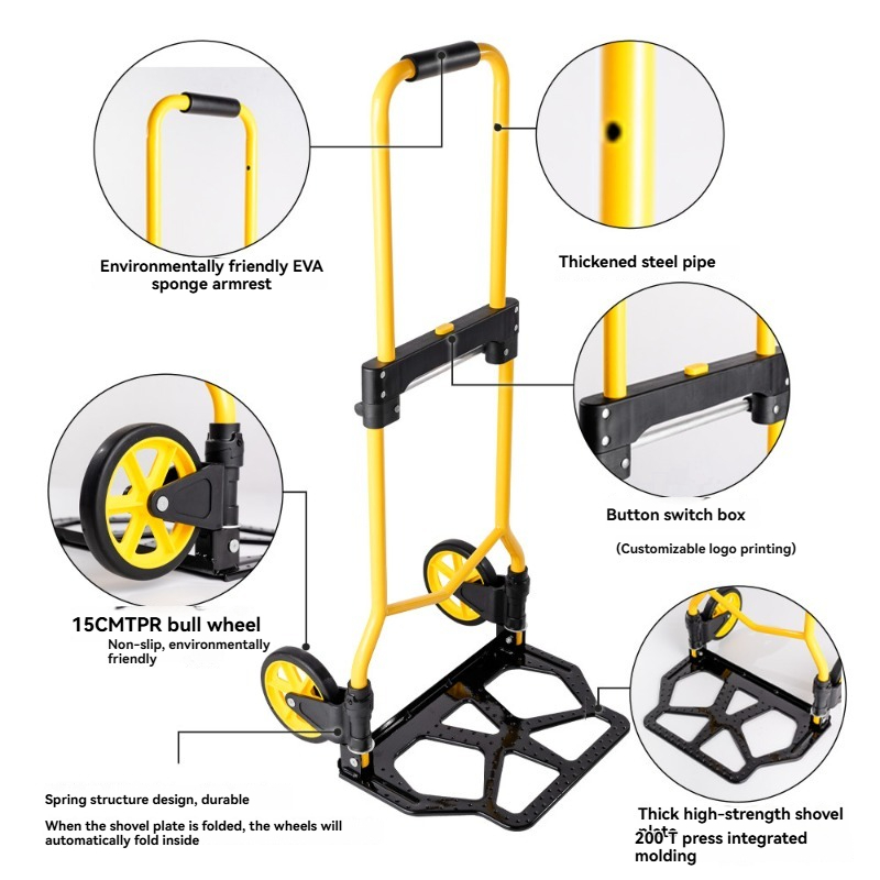 Folding Hand Truck Portable,Li - Pull Cart Fold ulasan dan harga