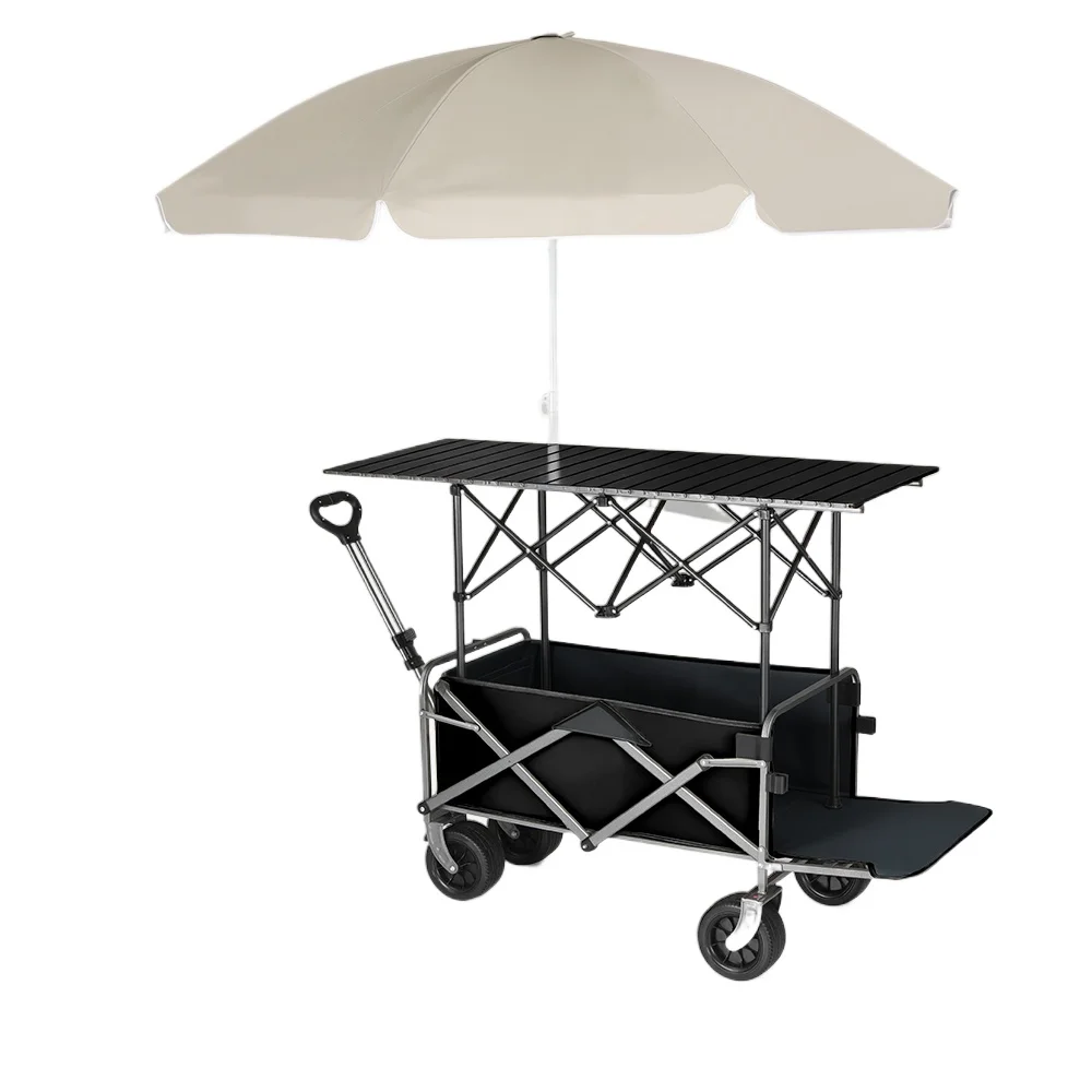 Stall trolley camper parasol l - Pull Cart Fold ulasan dan harga