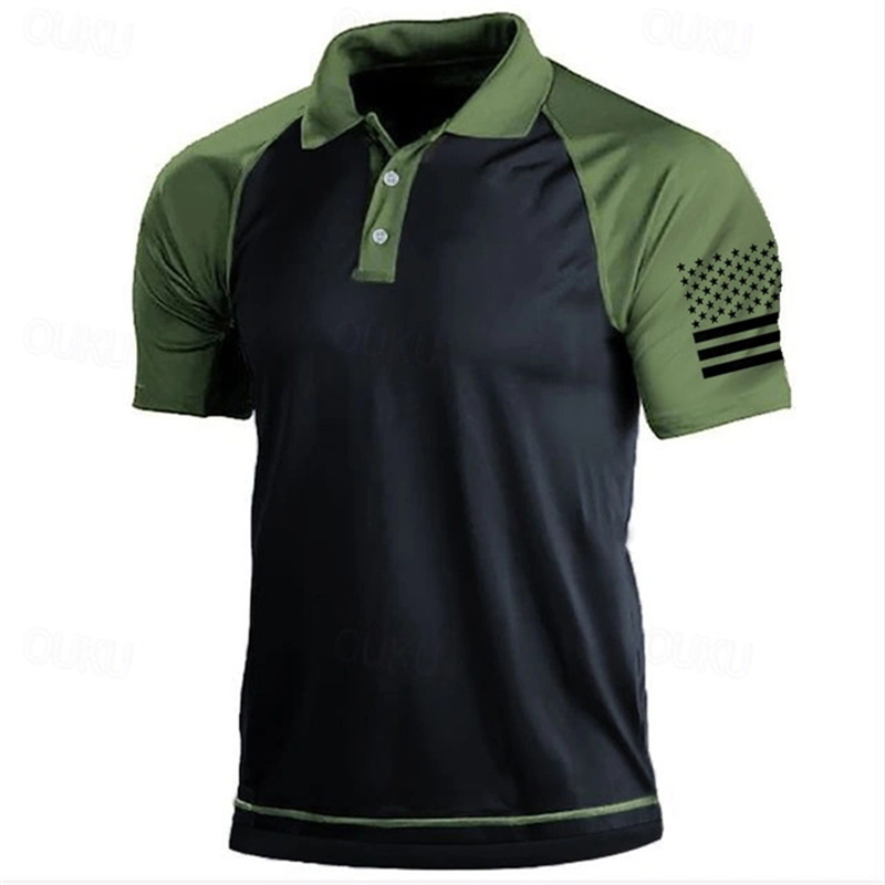 3D Print USA Flag Pattern Polo - Golf Equipment Brands ulasan dan harga