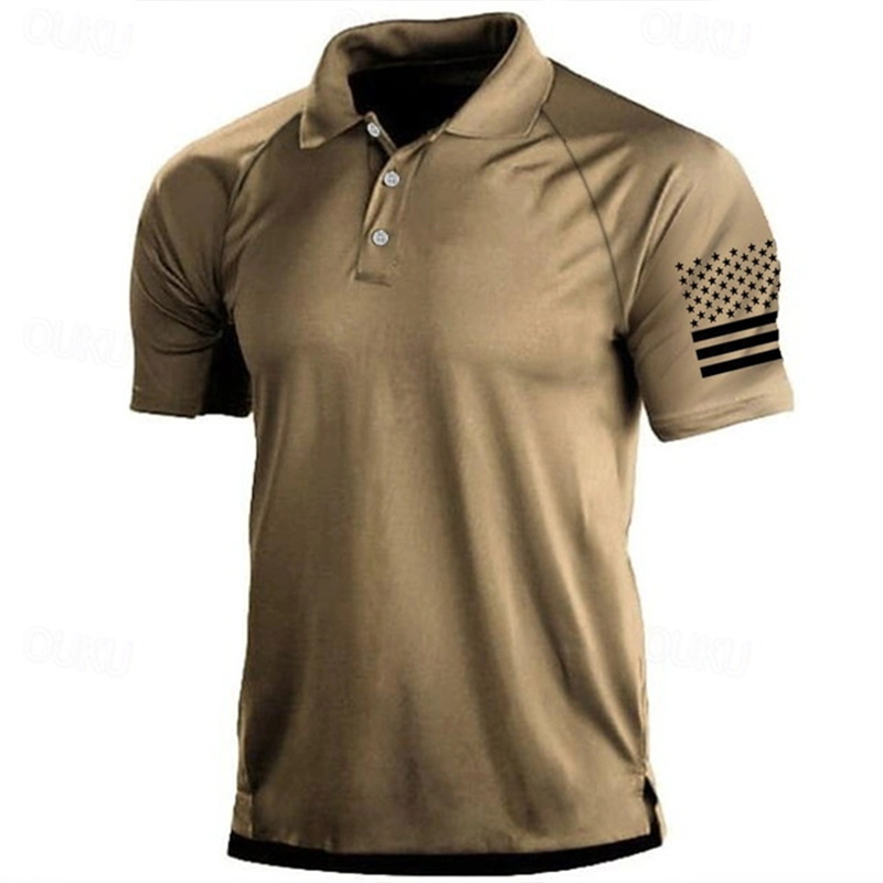 3D Print USA Flag Pattern Polo - Golf Equipment Brands ulasan dan harga