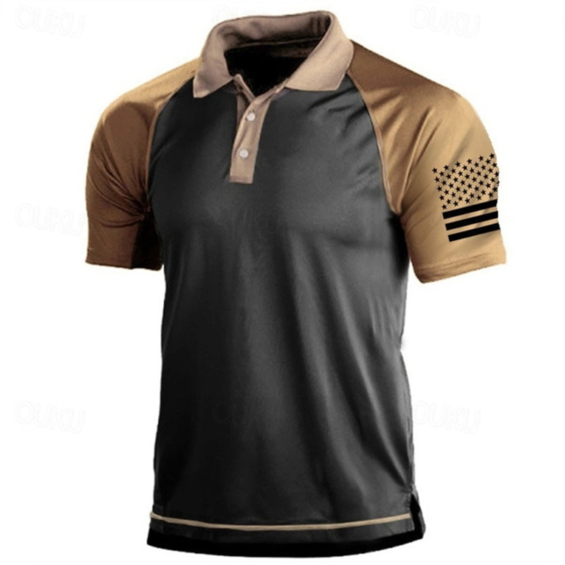3D Print USA Flag Pattern Polo - Golf Equipment Brands ulasan dan harga