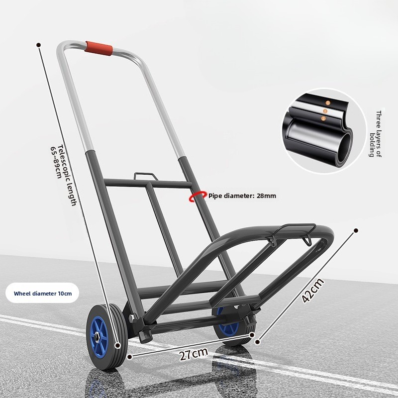 Heavy Duty Folding Trolley, We - Pull Cart Fold ulasan dan harga