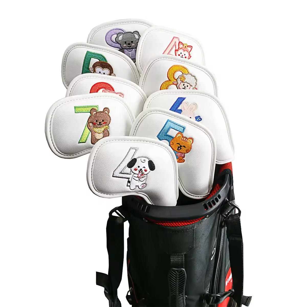 9Pcs Cute Cartoon Animal Golf  - Golf Equipment Rack ulasan dan harga