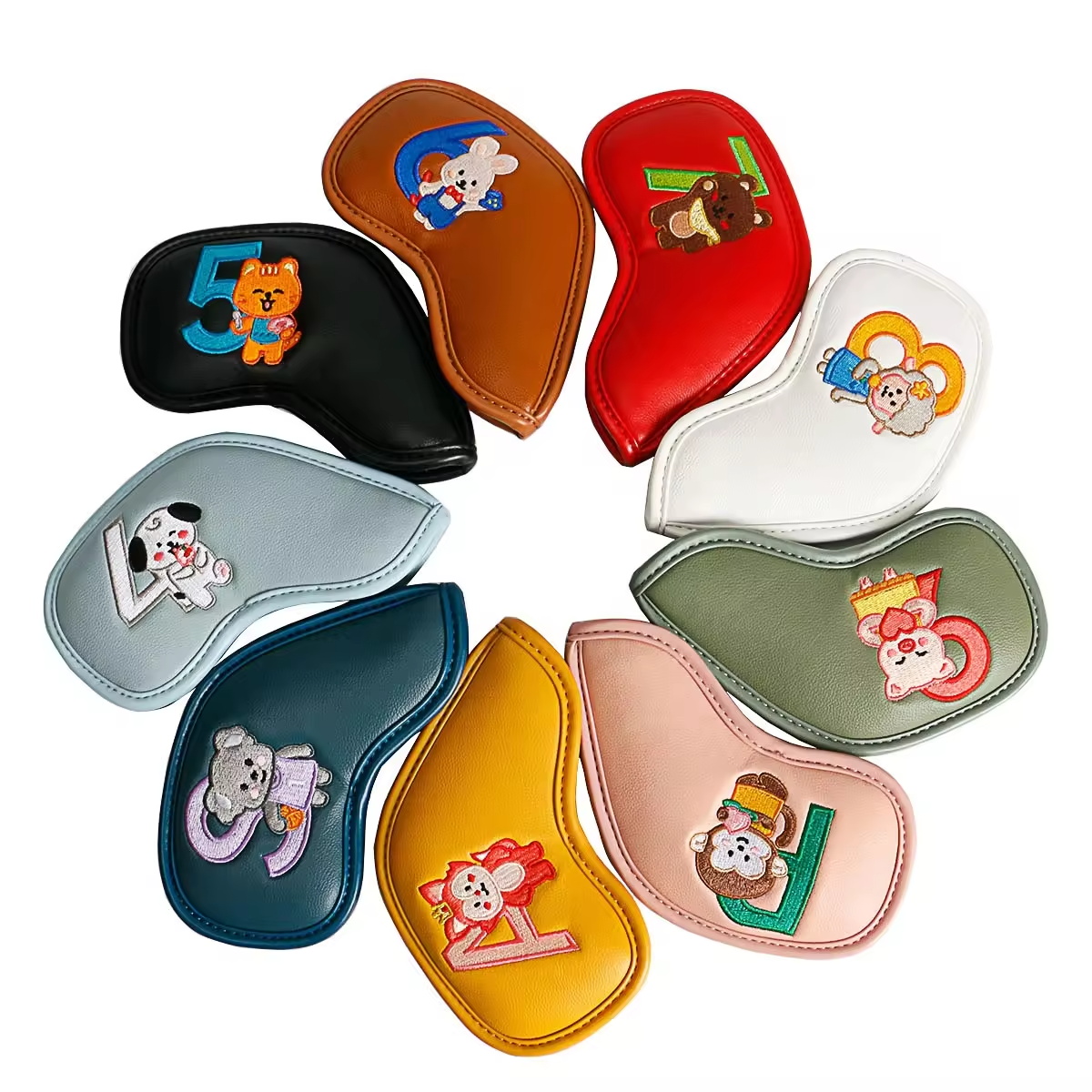 9Pcs Cute Cartoon Animal Golf  - Golf Equipment Rack ulasan dan harga