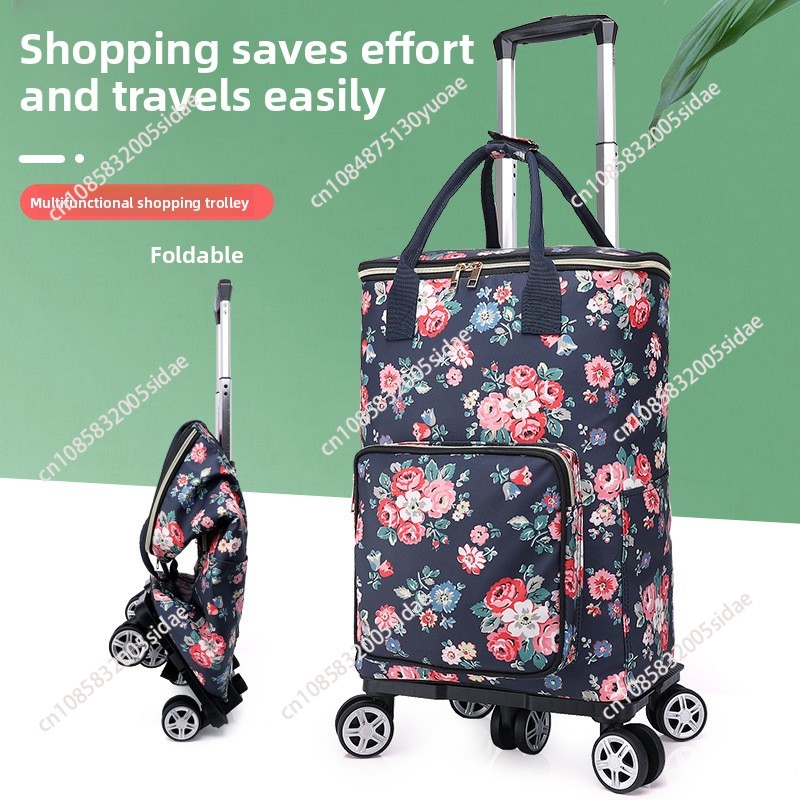 New Grocery Cart  Tin Foil Ins - Pull Cart Fold ulasan dan harga